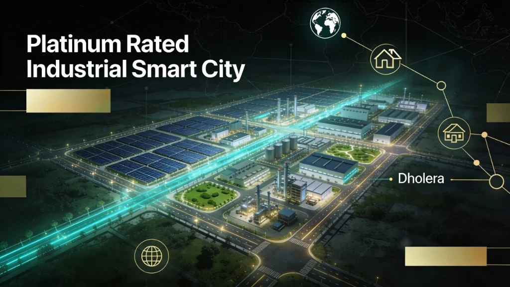 Rendering of the Dholera Smart City layout