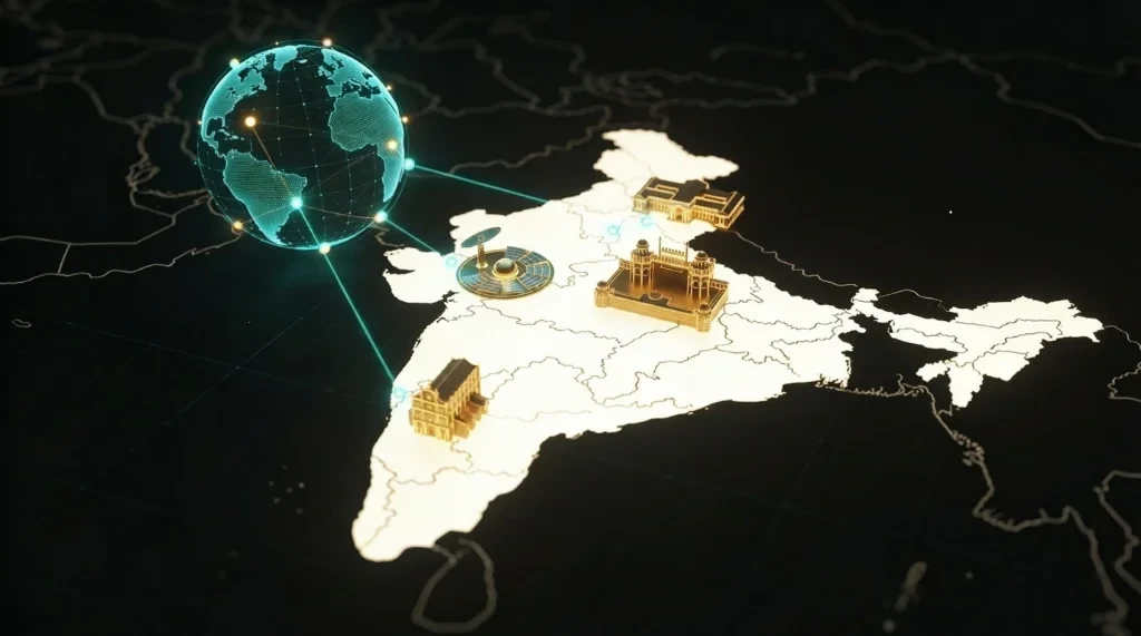 Global Investment in Indian Real Estate Concept